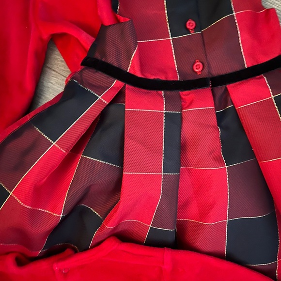 Baby Christmas/xmas outfits 4 total perfect for little girls first holiday - Picture 4 of 11